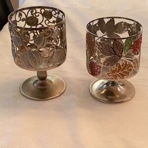 Bath and body works three wick candle holders.